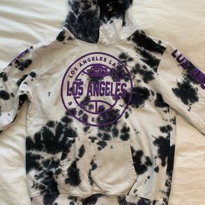 Tie dye lakers hoodie